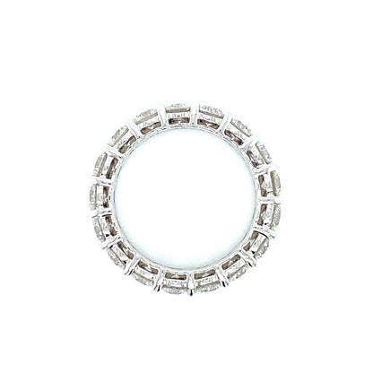 "ETNBD01543" 3.14 Carat Round Diamond Eternity Band in 18K White Gold