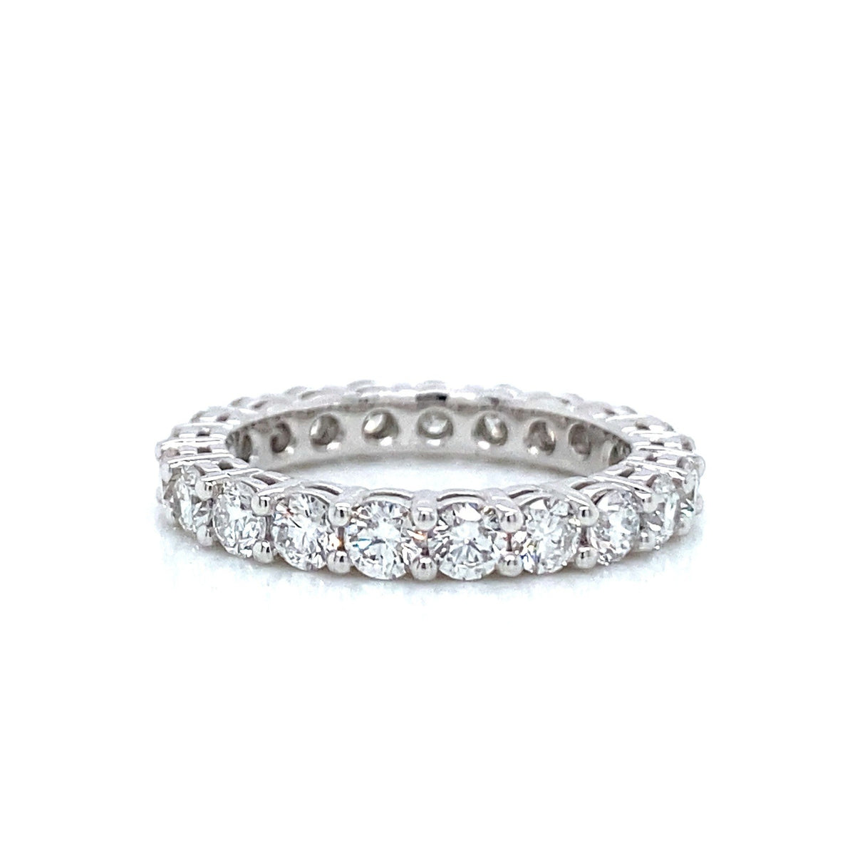 "ETNBD03113" Classic Style 2.15 CTW Round Brilliant Diamond Eternity Band in Platinum
