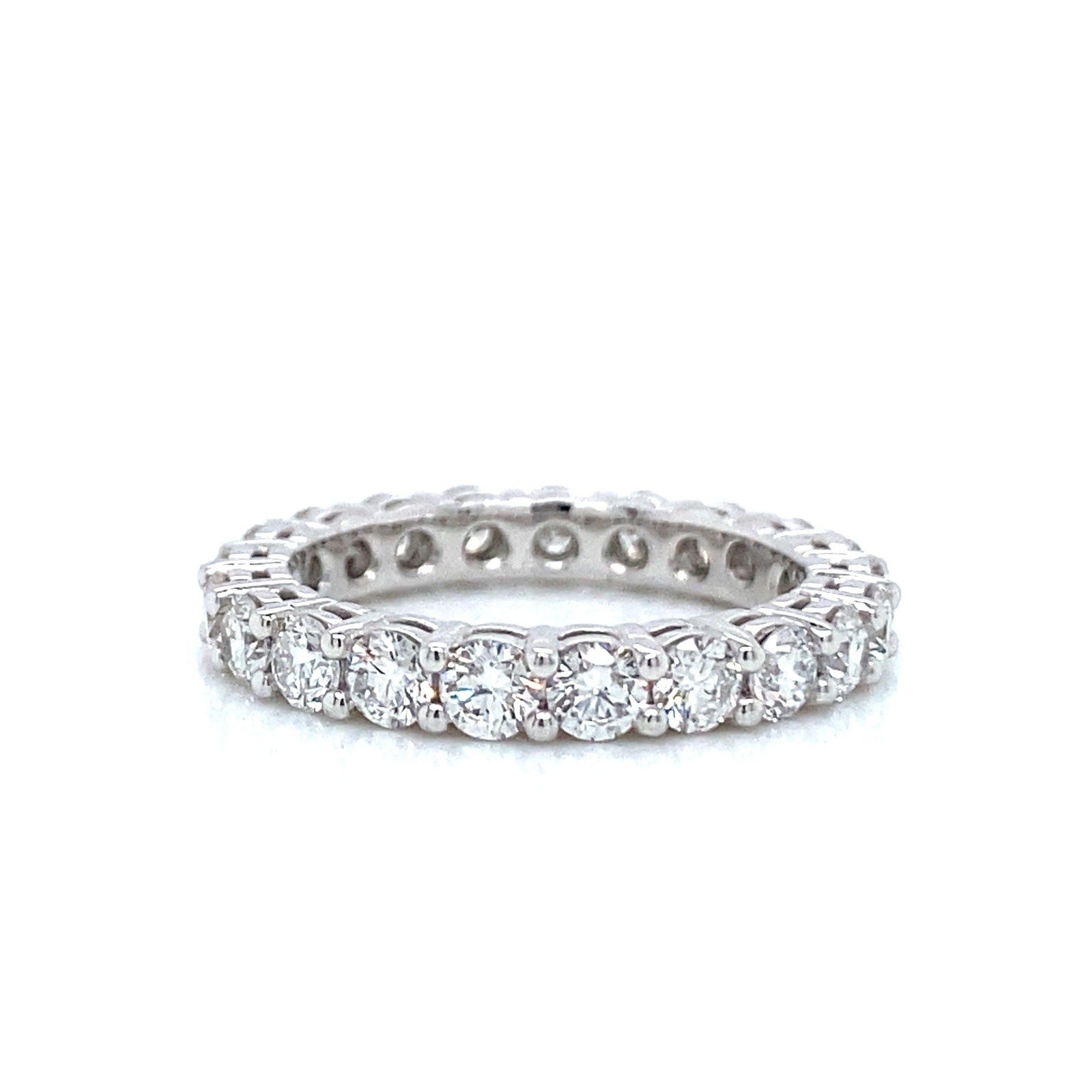 "ETNBD03113" Classic Style 2.15 CTW Round Brilliant Diamond Eternity Band in Platinum