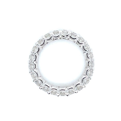 "ETNBD03182" U Prong Round Brilliant Diamond Eternity Band in 18K White Gold