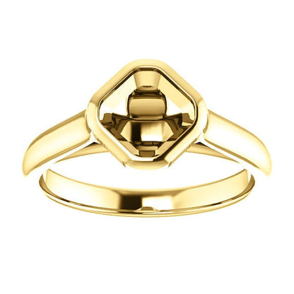 Solitaire Asscher Cut Setting
