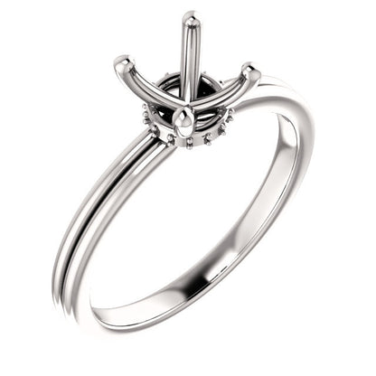 Round Engagement Ring Mounting