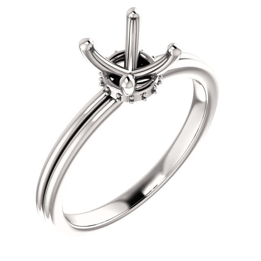 Round Engagement Ring Mounting