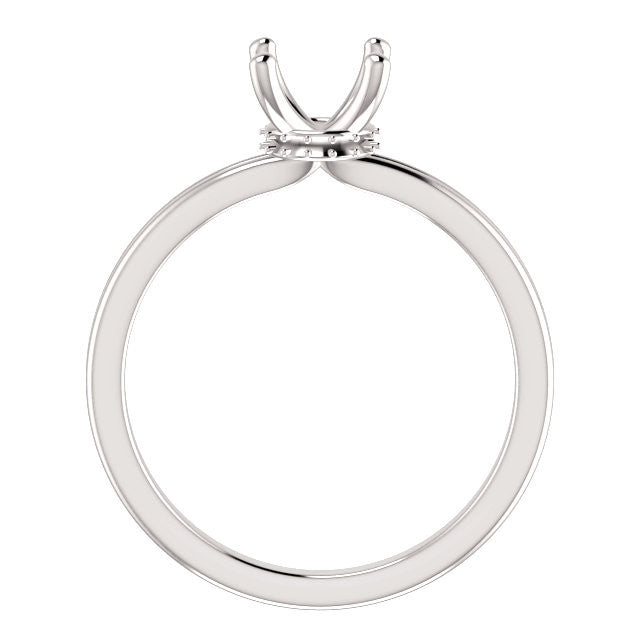 Round Engagement Ring Mounting