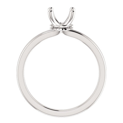 Round Engagement Ring Mounting