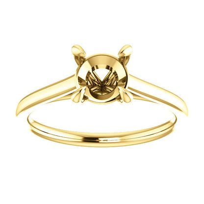 Four Prong Solitaire Engagement Ring Mounting