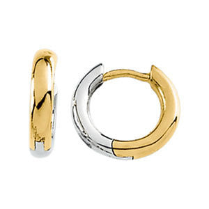 2 Tone Hinged Earrings
