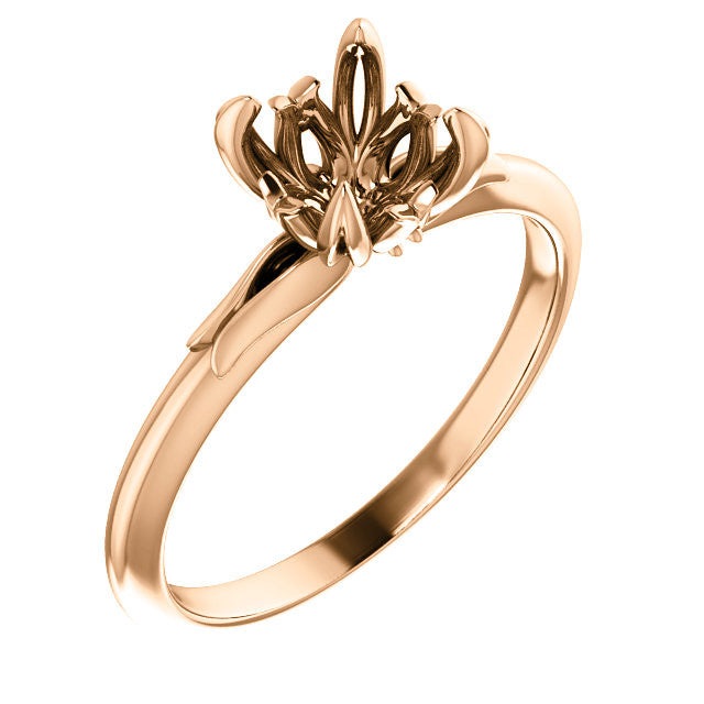 Round Engagement Ring Mounting