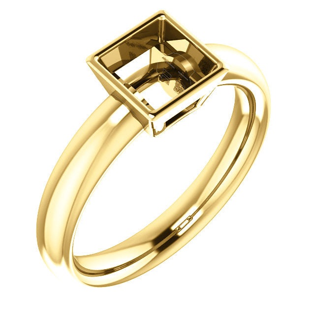 Square Engagement Ring Mounting