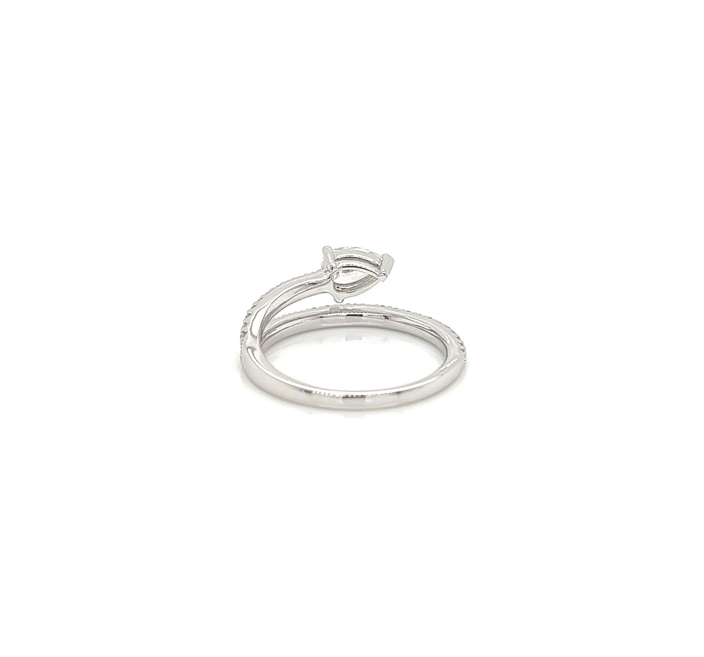 0.60 Total Carat Pear Cut Diamond Ladies Ring