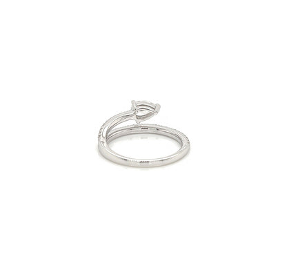 0.60 Total Carat Pear Cut Diamond Ladies Ring