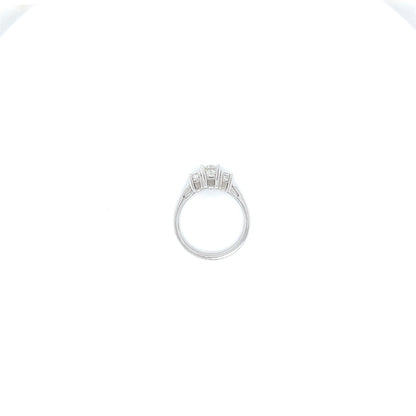 " 3STRG01017 " 1.01Carat Round Diamond Three Stone Engagement Ring