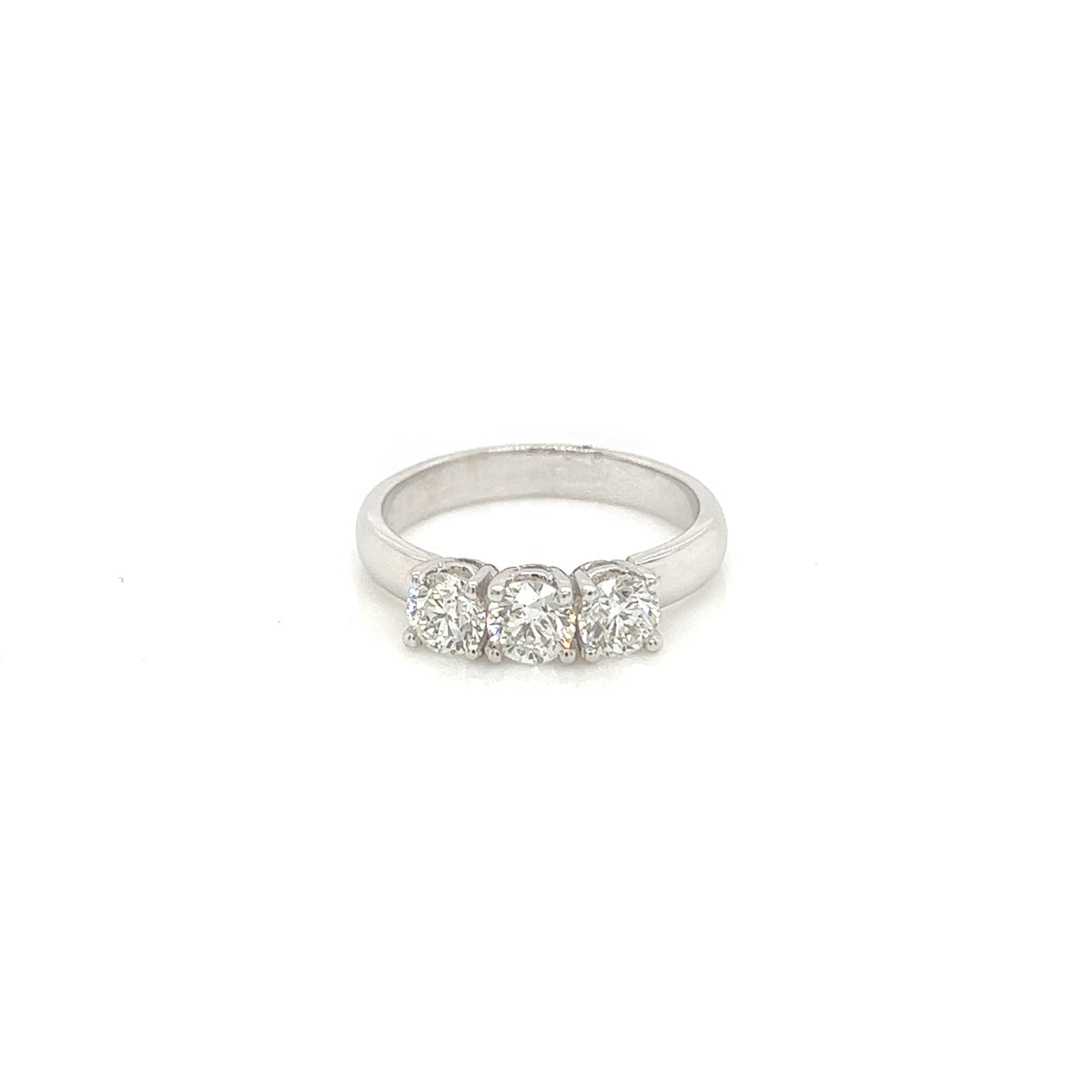0.93 Carat Three Stone Trilogy Diamond Ring