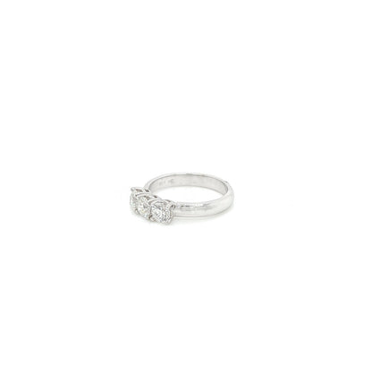 0.93 Carat Three Stone Trilogy Diamond Ring