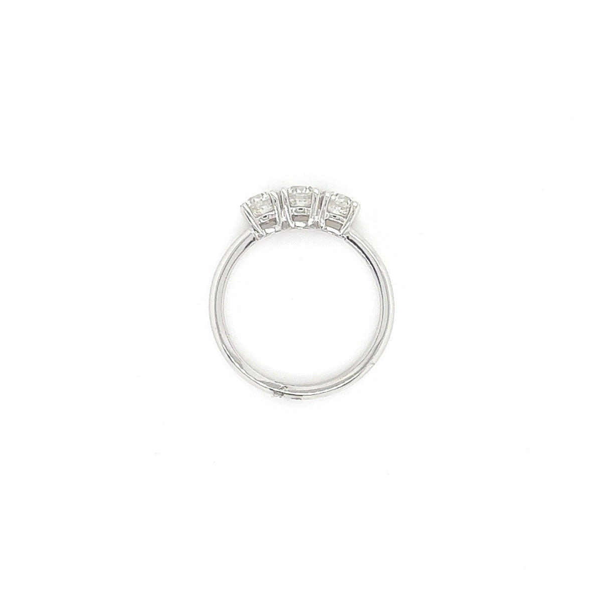 0.93 Carat Three Stone Trilogy Diamond Ring