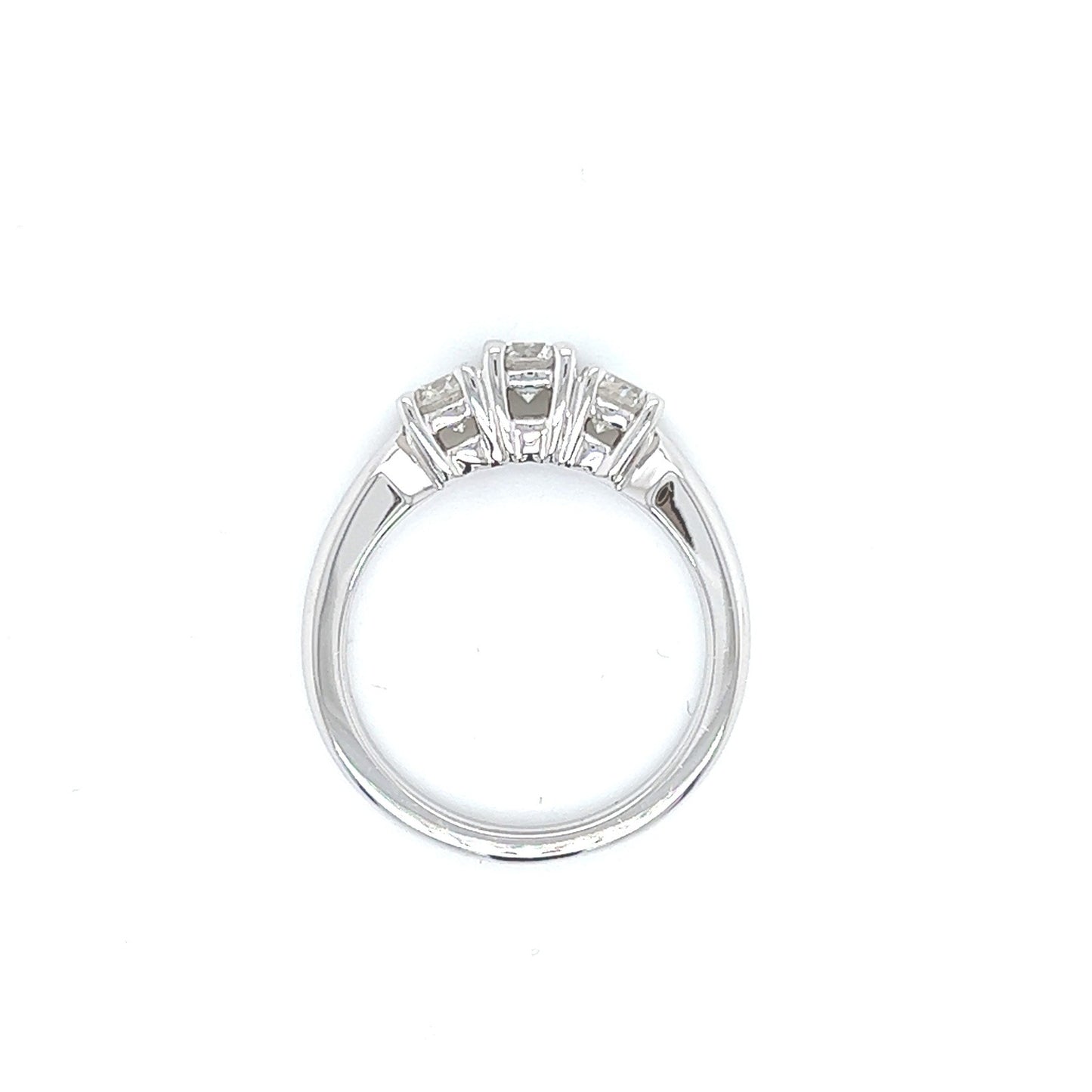 1.05 Total Carat Three Stone Diamond Engagement Ring