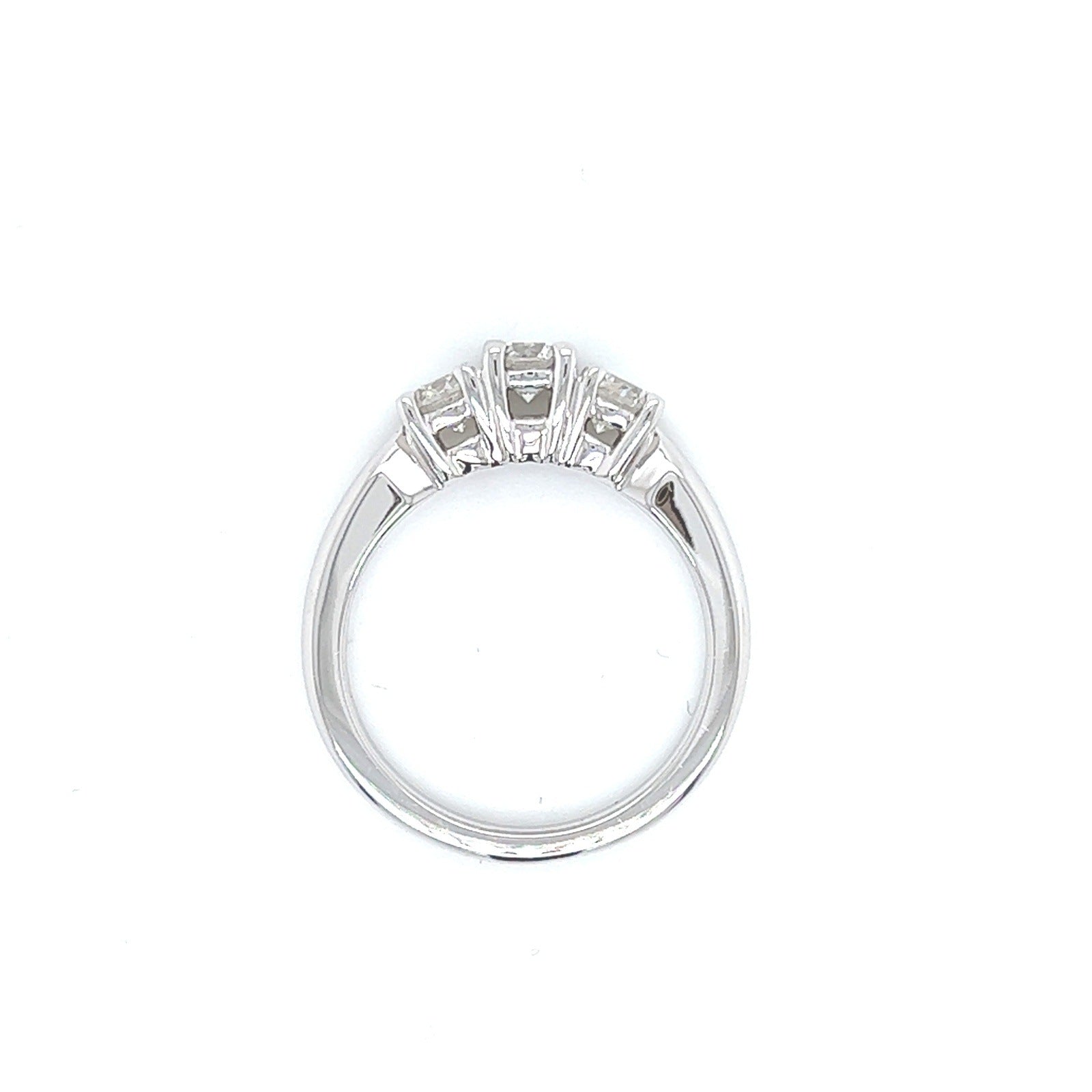 1.05 Total Carat Three Stone Diamond Engagement Ring