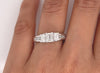 1.30 Total Carat Emerald Cut Three-Stone Engagement Ring H VS2/SI