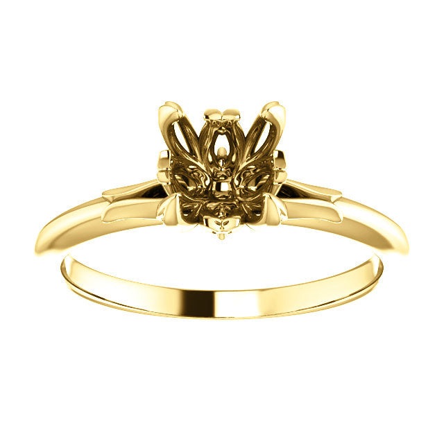 Round Engagement Ring Mounting