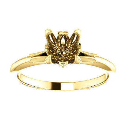 Round Engagement Ring Mounting