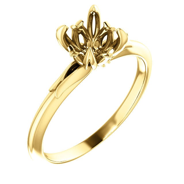 Round Engagement Ring Mounting