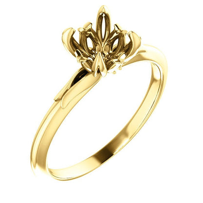 Round Engagement Ring Mounting