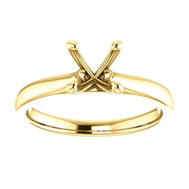 Four Prong Solitaire Engagement Ring Mounting