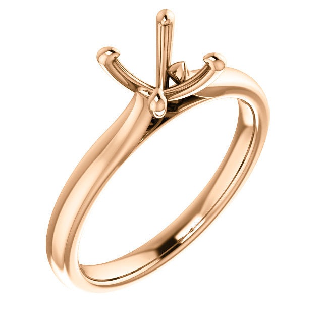 Four Prong Solitaire Engagement Ring Mounting