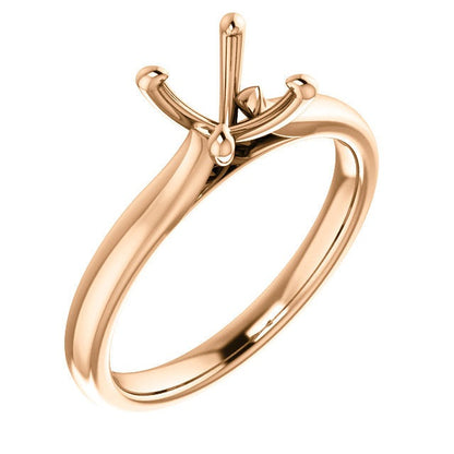 Four Prong Solitaire Engagement Ring Mounting