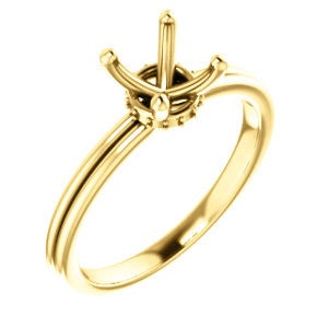 Round Engagement Ring Mounting