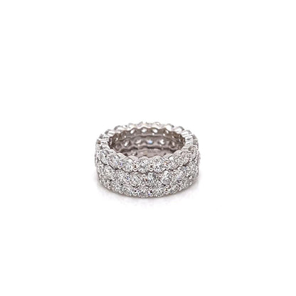 7.56 Total Carat Ladies Prong-Set Diamond Eternity Band