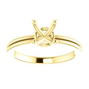 Round Engagement Ring Mounting