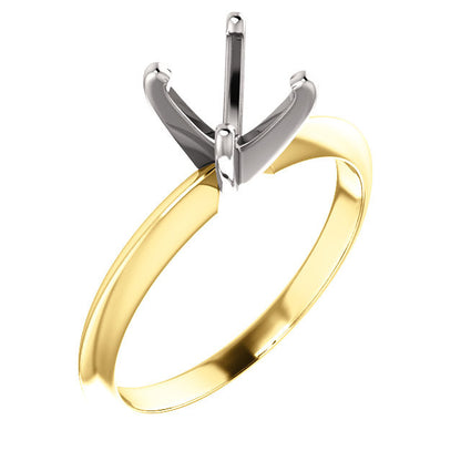 Four Prong Light Solitaire Ring Mounting