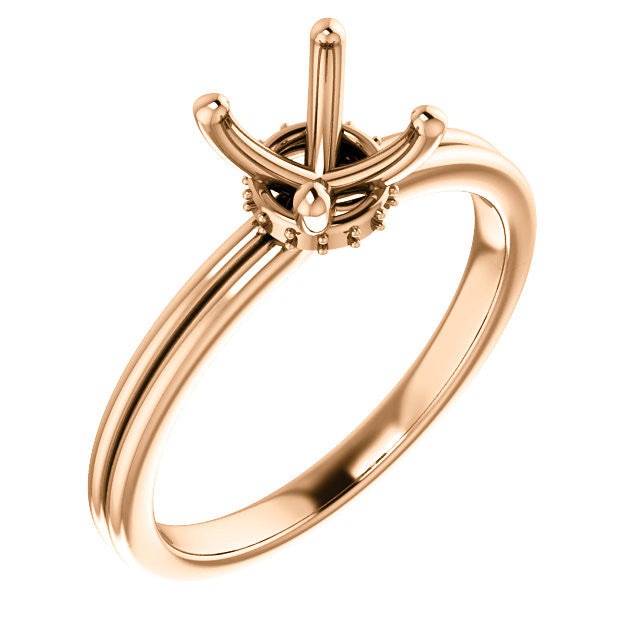 Round Engagement Ring Mounting