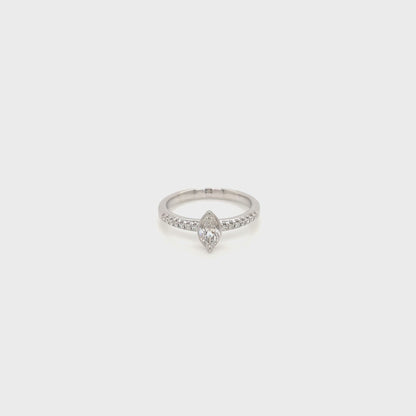 0.51 Total Carat Marquise Diamond Ladies Ring