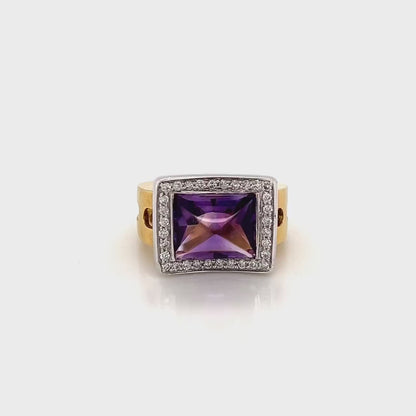 Ladies Ring With Amethyst