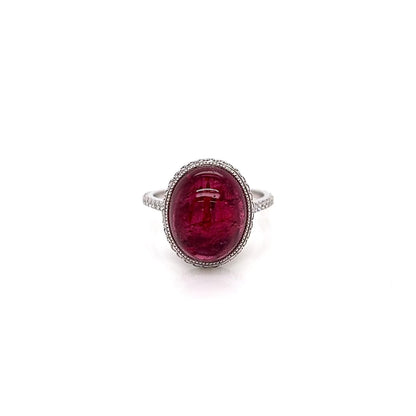 "LADRG01390" Tourmaline & Diamond Ring