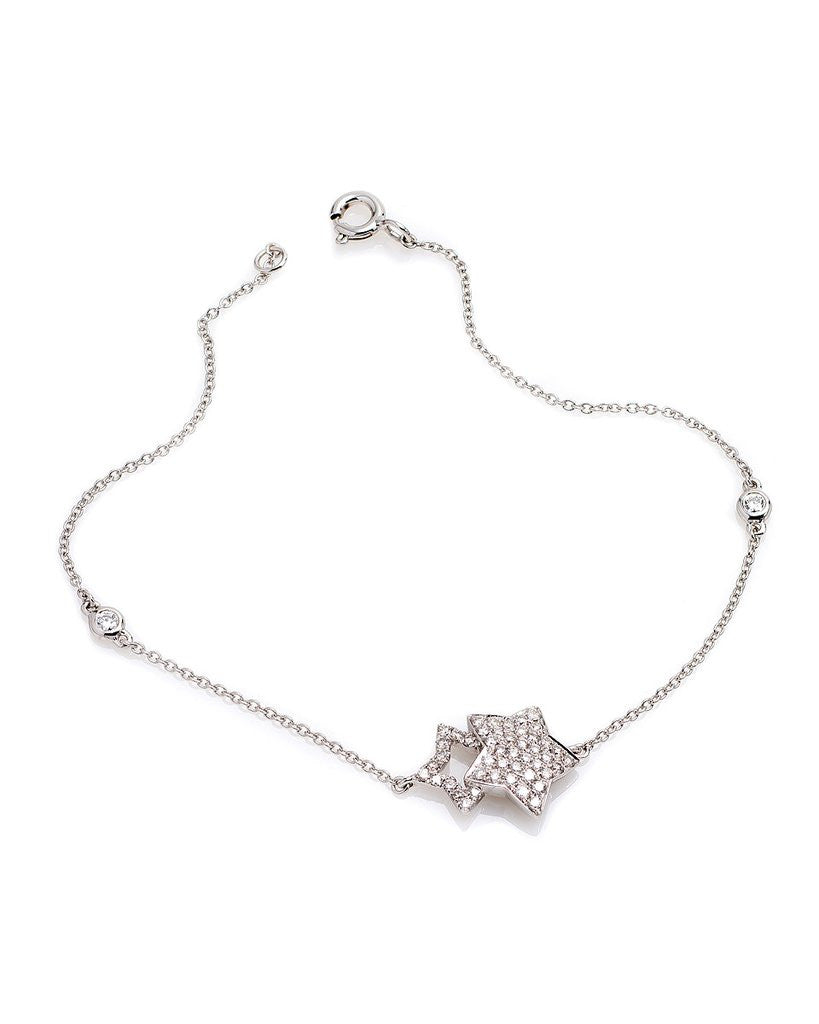 "BR0313H" Diamond Bracelet in 18K White Gold