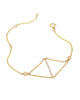 Diamond Vertical Bar chain Bracelet in 14K Rose or Yellow Gold