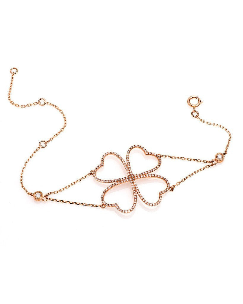 "BR0634UJ" Diamond Bracelet in 14K Rose or White Gold