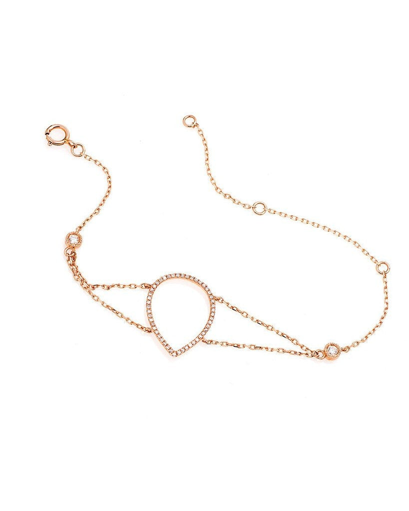 "BR0650UJ" Diamond Bracelet in 14K Rose Gold