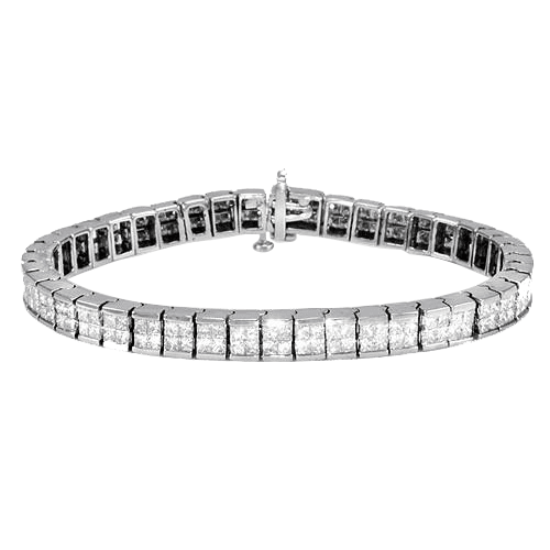 "BRAC01005" Princess Cut Diamond Tennis Bracelet