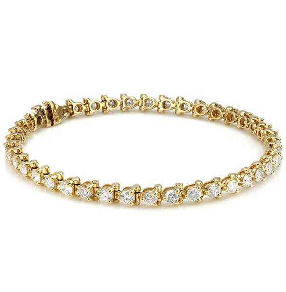 "BRAC01094" Diamond BraceletIn 14k Yellow Gold