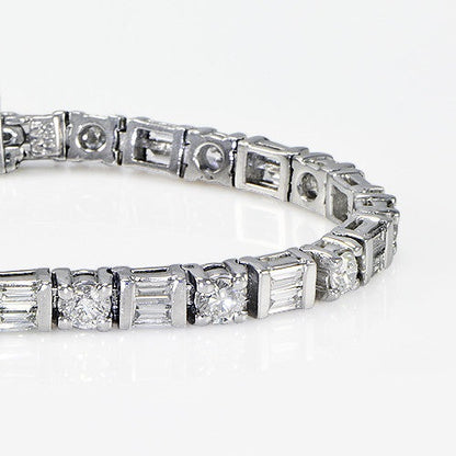 "BRAC01108" Platinum Diamond Bracelet