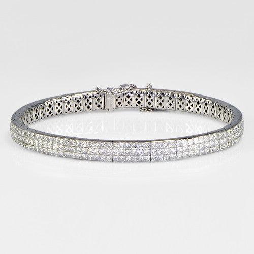 "BRAC01130" 10.86cts Flexi Diamond Bangle