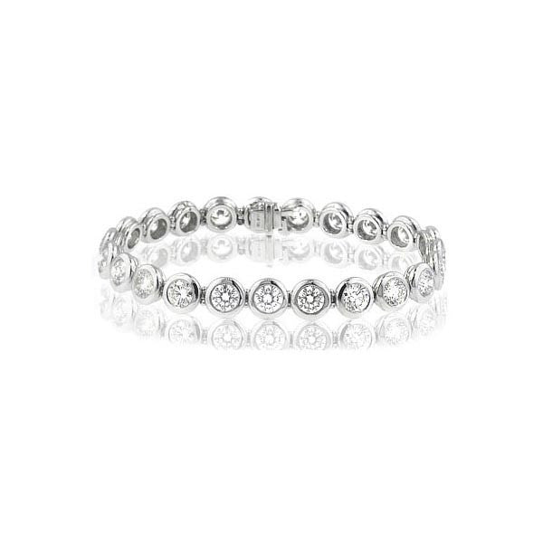 "BRAC01151" Ladies Diamond Bezel Set Bracelet
