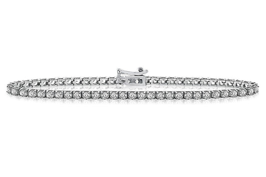 "BRAC01354" Tennis Bracelet With Round Diamonds 1.75cts