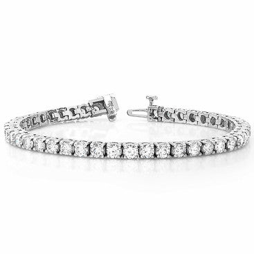 "BRAC01358" Round Cut Diamond Tennis Bracelet 4.75cts