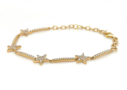 1.02 Carat Star Diamond Bracelet in 14K Yellow Gold