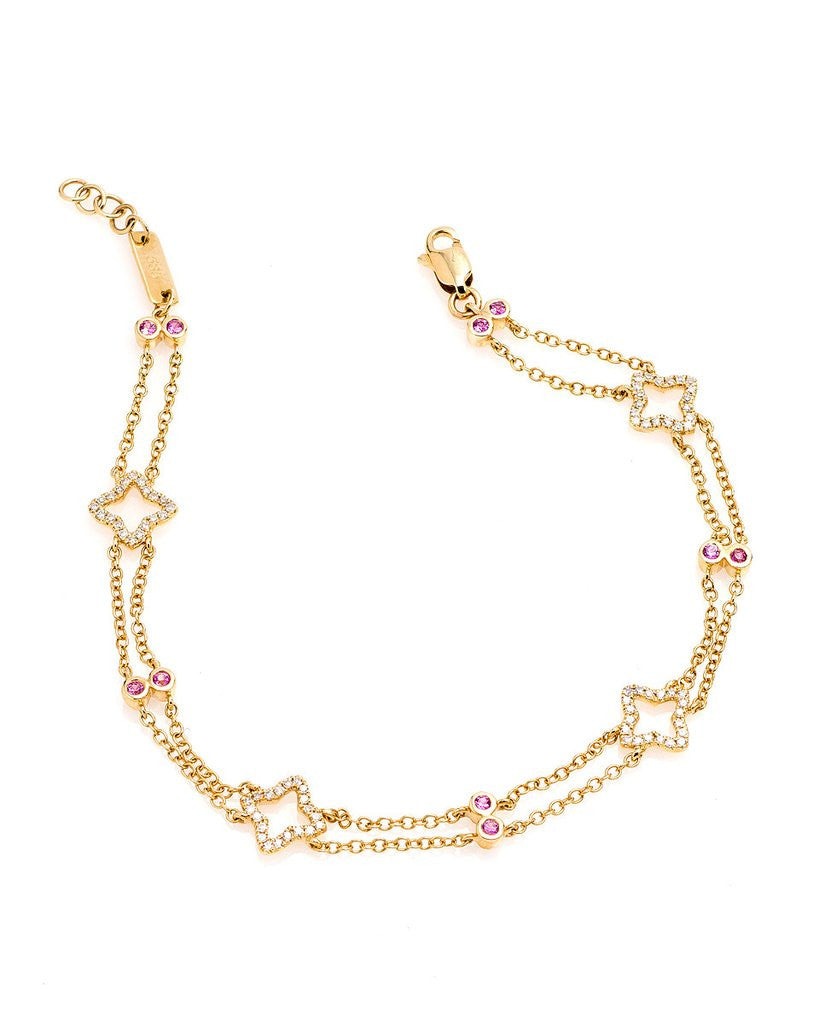 "BT039854" Diamond Bracelet in 14K Rose Gold